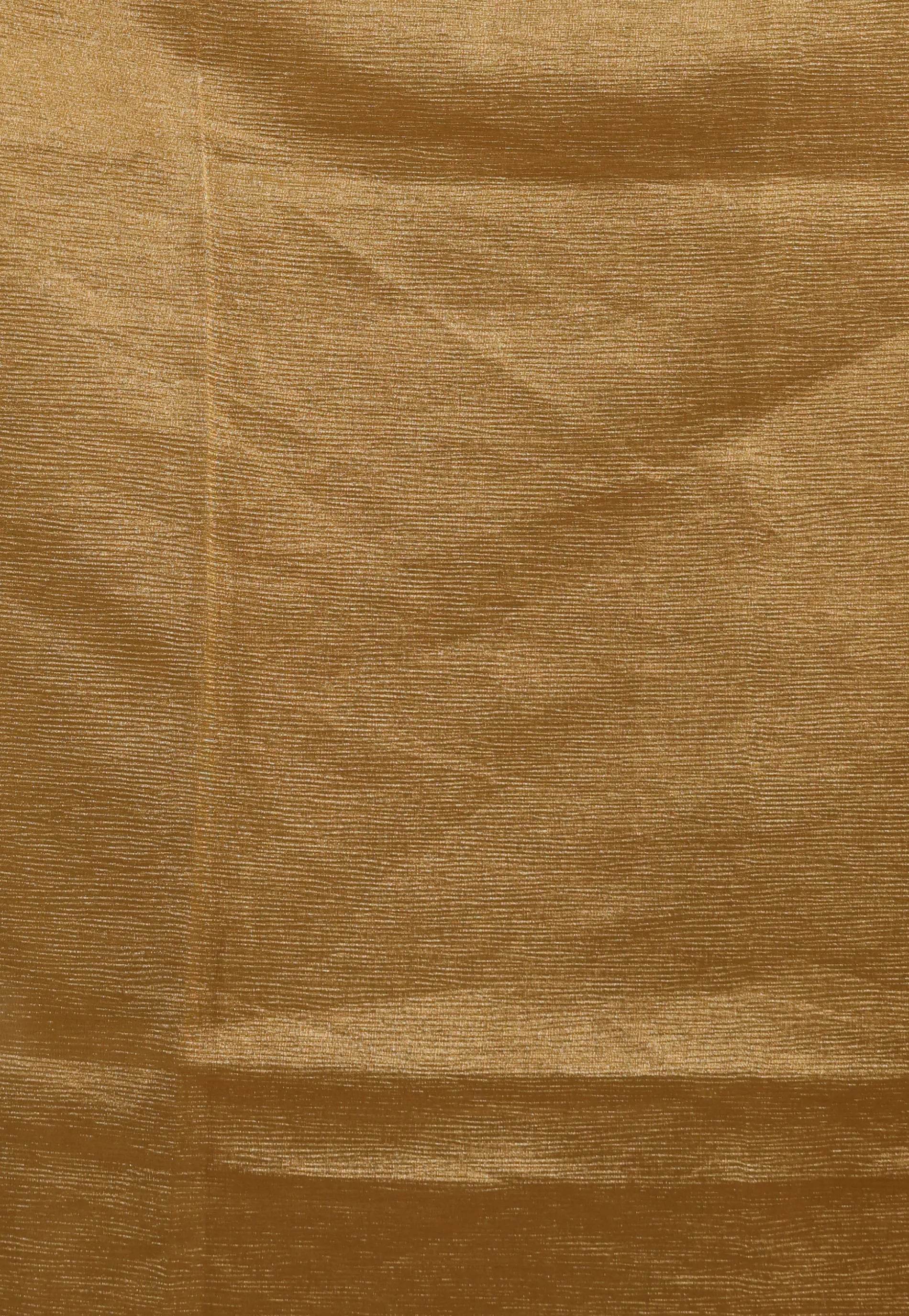 Golden Tissue Embroidery Saree with Blouse Piece - Adi Akshoy & Co.