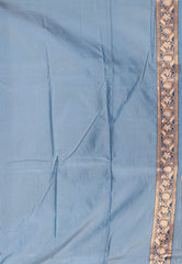 Off White Baluchari Silk Saree with Blouse Piece - Adi Akshoy & Co.