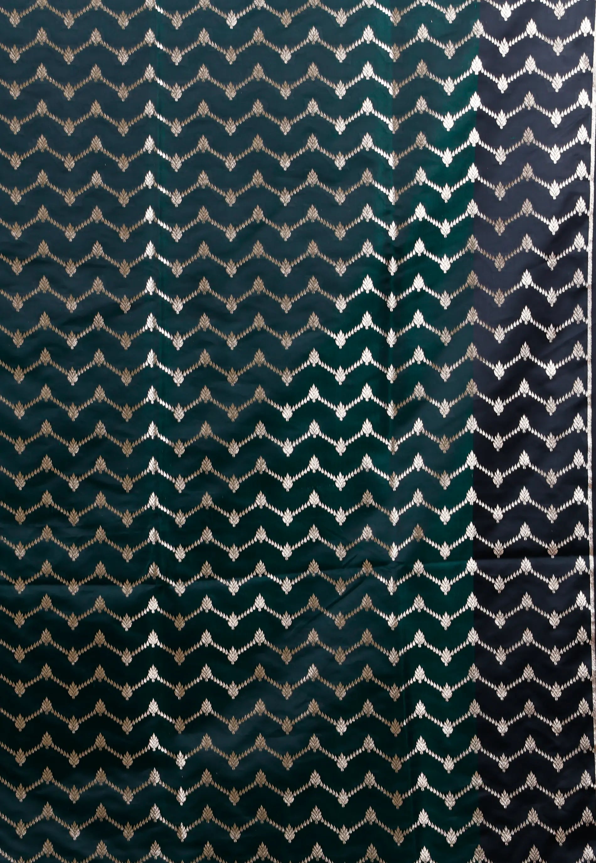 Bottle Wedding Banarasi Silk Saree with Blouse Piece