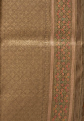 Golden Minakari Tissue Silk Saree with Blouse Piece - Adi Akshoy & Co.