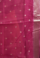 Mauve Tissue Silk Saree with Blouse Piece - Adi Akshoy & Co.