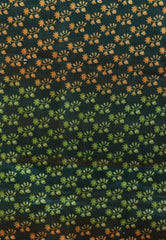 Mustard Tussar Kantha Pure Silk Saree With Blouse Piece - Adi Akshoy & Co.