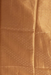 Beige Tissue Silk Saree With Blouse Piece - Adi Akshoy & Co.