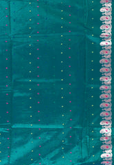 Bottle Green Baluchari Silk Saree with Blouse Piece – Adi Akshoy & Co.