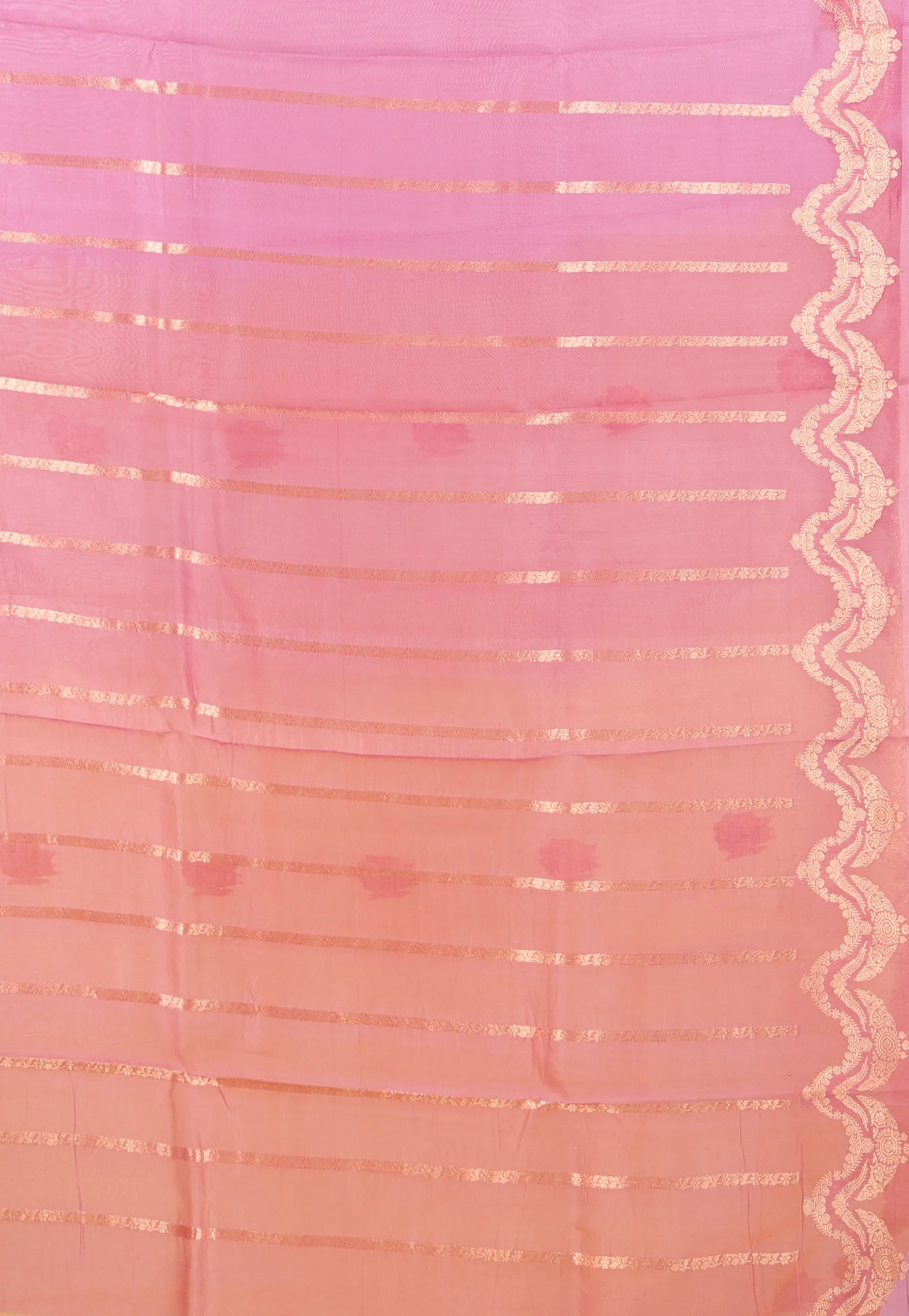 Yellow Pure Kora Silk Saree With Blouse Piece - Adi Akshoy & Co.