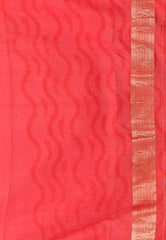 Off White with Red Border Tussar Silk with Blouse Piece - Adi Akshoy & Co.
