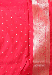 Rani with Resham Zari work Katan Silk Saree With Blouse Piece - Adi Akshoy & Co.