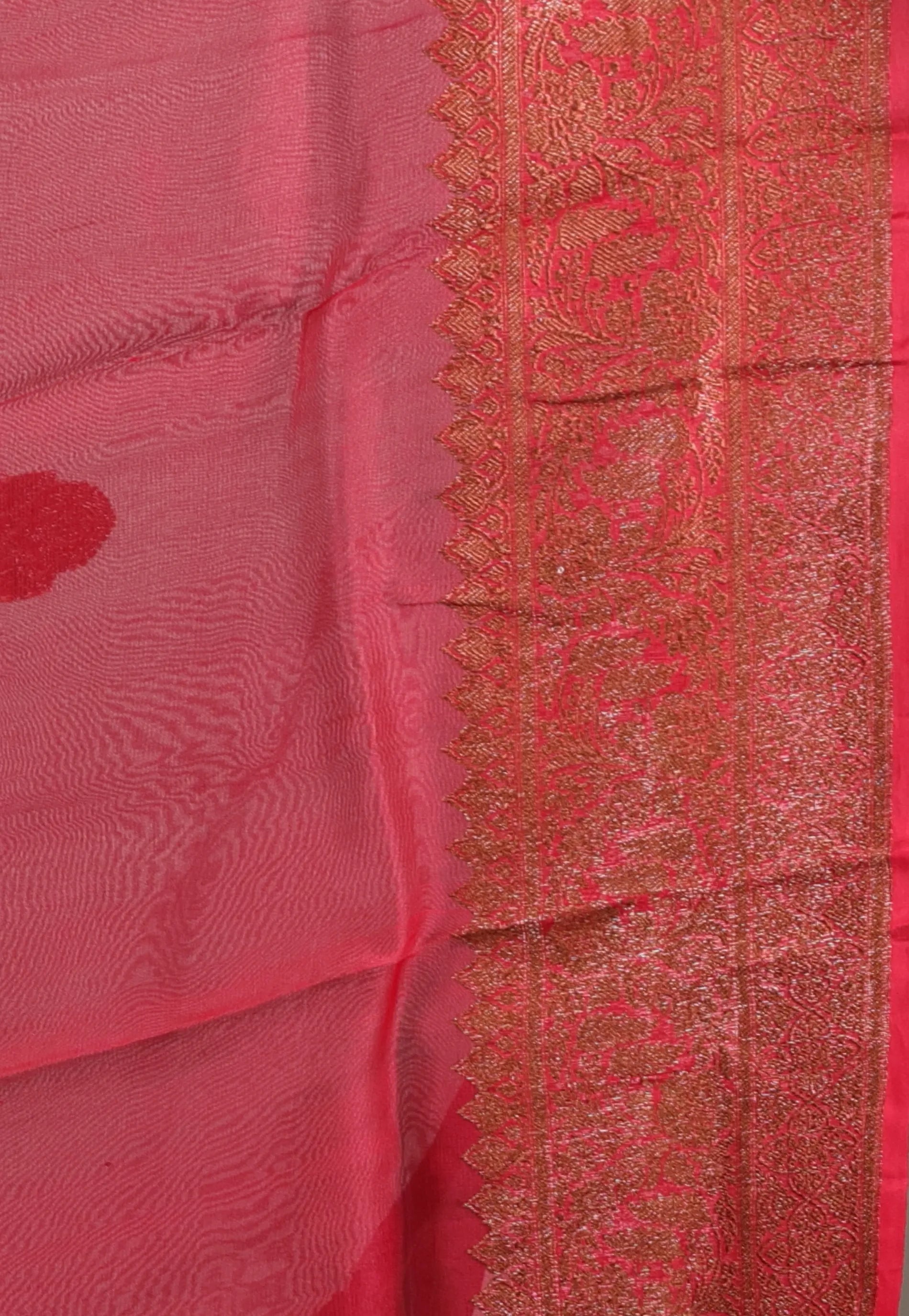 Black with Red-Yellow Border Pure Kora Silk Saree with Blouse Piece - Adi Akshoy & Co.