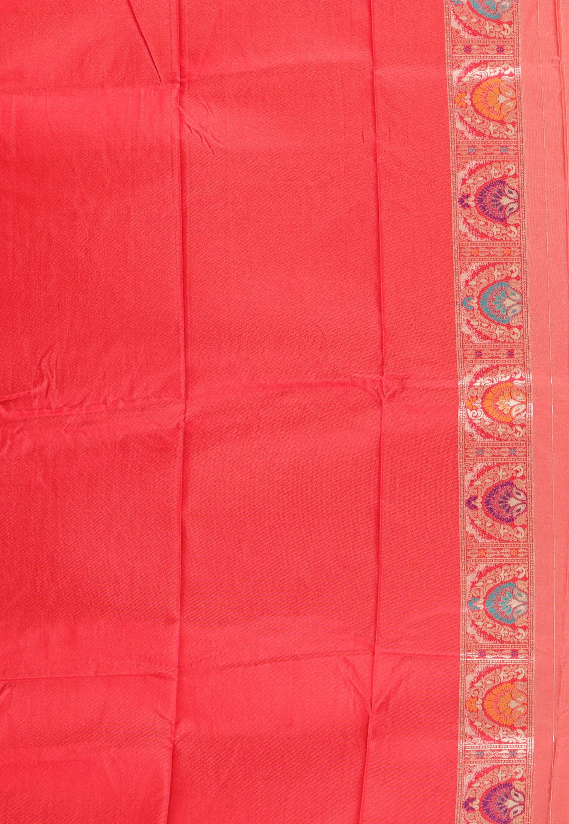 Beige Kanjivaram Silk Saree With Blouse Piece - Adi Akshoy & Co.