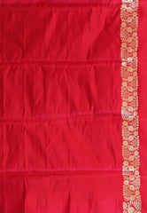 Red Wedding Banarasi Saree with Blouse Piece - Adi Akshoy & Co.