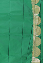 Dual shades of Grey Kanjivaram Silk Saree With Blouse Piece - Adi Akshoy & Co.