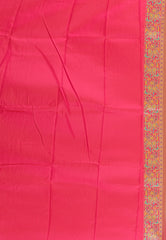 Parrot Green Kanjivaram Silk Saree With Blouse Piece - Adi Akshoy & Co.
