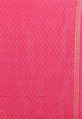 Rani with Zari work Khaddi Georgette Benarasi Saree with Blouse Piece - Adi Akshoy & Co.