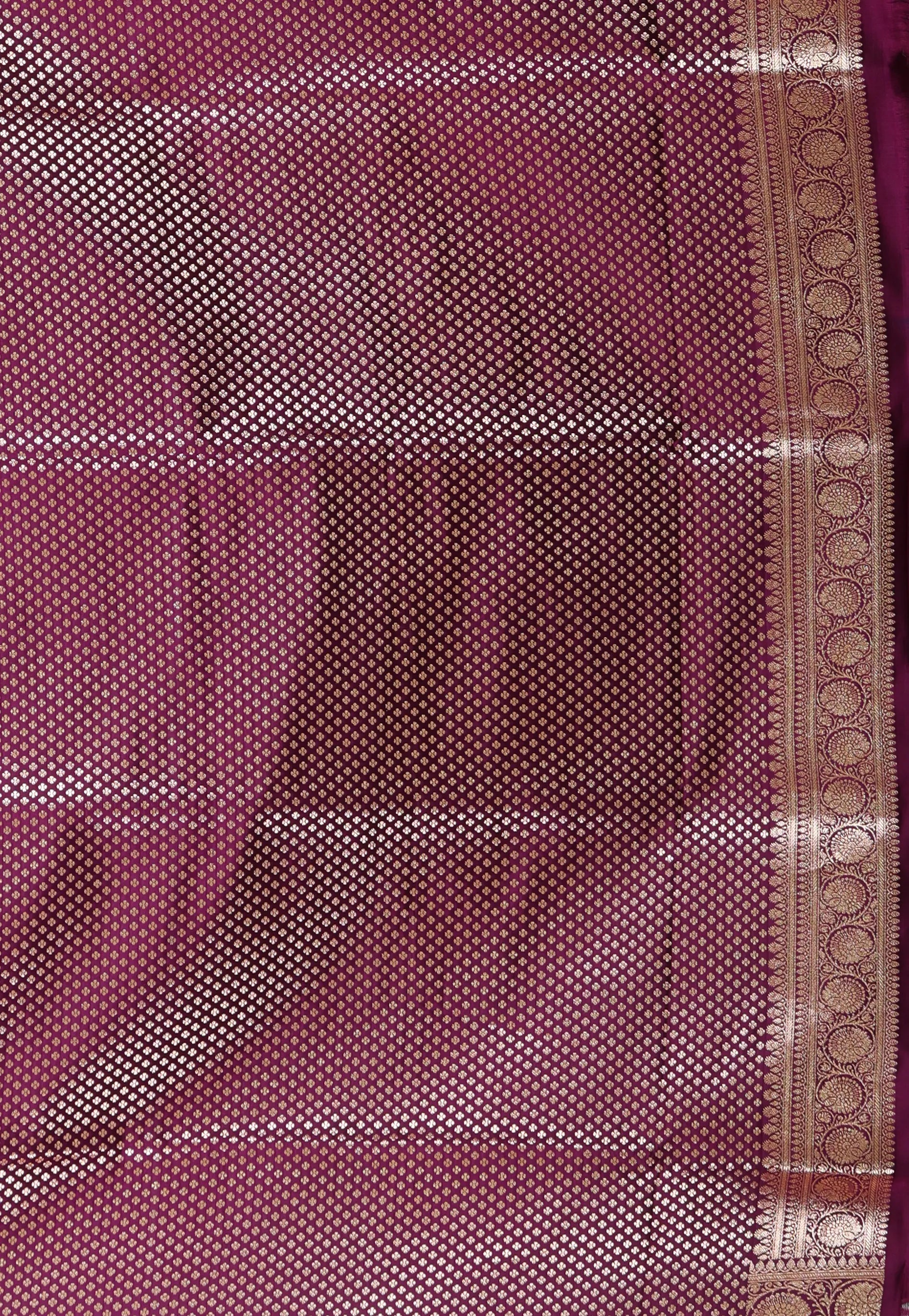 Magenta Wedding Banarasi Saree with Blouse Piece - Adi Akshoy & Co.