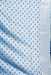 Grey Mashru Silk Saree with Blouse Piece - Adi Akshoy & Co.