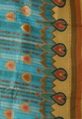 Yellow Mashru Silk Saree with Blouse Piece - Adi Akshoy & Co.