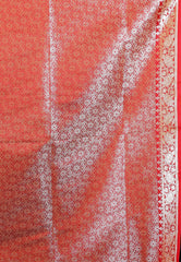 Red Wedding Banarasi Silk Saree with Blouse Piece - Adi Akshoy & Co.