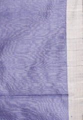 Blue Kora Handloom Pure Silk Saree With Blouse Piece - Adi Akshoy & Co.
