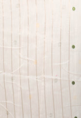 White Handloom Saree With Blouse Piece - Adi Akshoy & Co.