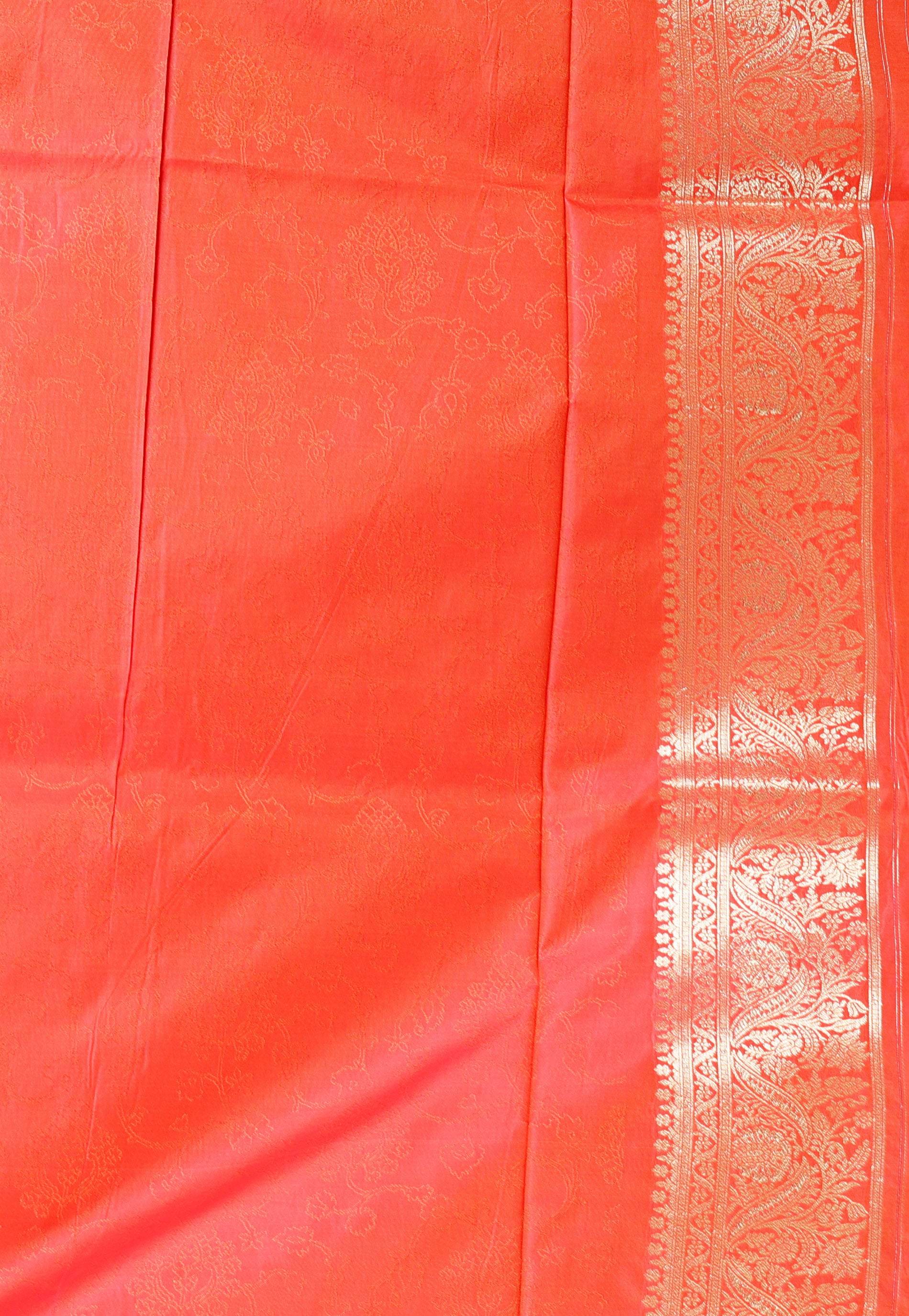 Pink Kani Silk Saree With Blouse Piece - Adi Akshoy & Co.