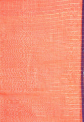 Orange Handloom Saree With Blouse Piece - Adi Akshoy & Co.