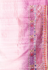 Shaded Colour Pure Tussar Silk Kantha Saree With Blouse Piece - Adi Akshoy & Co.