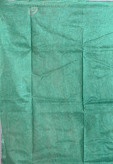 Sky Blue Pure Kantha Silk Saree With Blouse Piece - Adi Akshoy & Co.