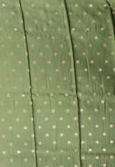 Bottle Green Mashru Silk Saree with blouse Piece - Adi Akshoy & Co.