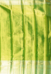 Pink with Green Border Pure Tissue Kanjivaram Silk Saree With Blouse Piece - Adi Akshoy & Co.