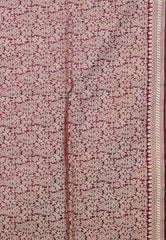 Garnet Kadwa Pure Silk Banarasi Saree with Blouse Piece - Adi Akshoy & Co.