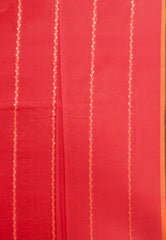 Red Handloom Saree With Blouse Piece - Adi Akshoy & Co.