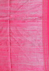 Yellow Matka Handloom Saree With Blouse Piece - Adi Akshoy & Co.