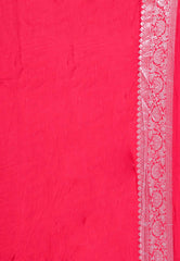 Rani Pink Mashru Silk Saree with Blouse Piece - Adi Akshoy & Co.