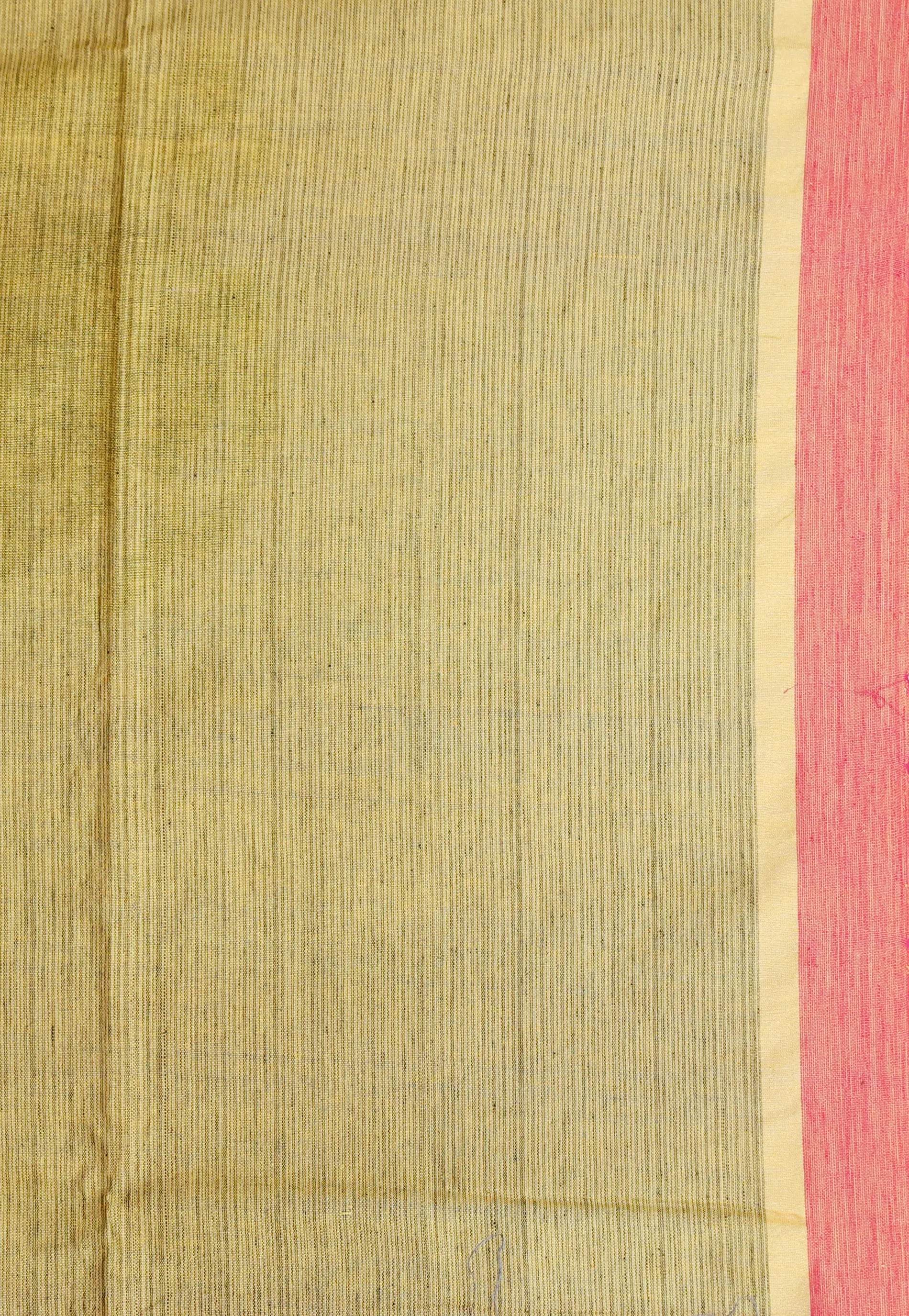 Maroon Handloom Saree With Blouse Piece - Adi Akshoy & Co.