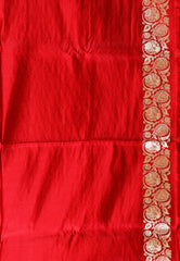 Maroon Wedding Banarasi Silk Saree with Blouse Piece - Adi Akshoy & Co.