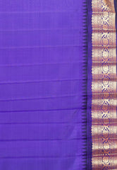 Sea Green with Green and Navy Blue Border Ganga Jamuna Border Gadwal Saree With Blouse Piece - Adi Akshoy & Co.