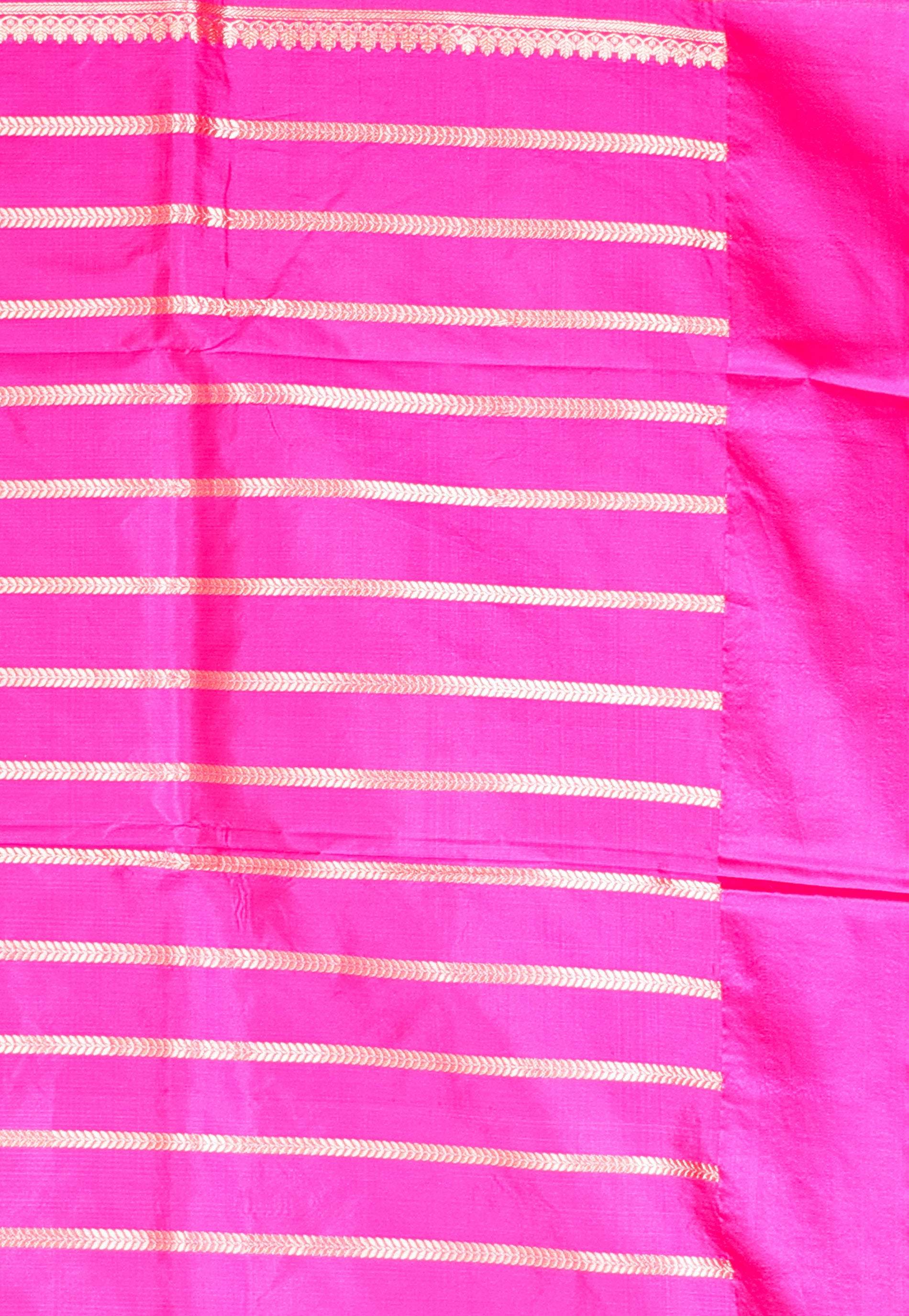 Multicolor Kadwa Katan Pure Silk Saree With Blouse Piece - Adi Akshoy & Co.