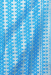 Yellow with Feroza Blue Border Pastel Banarasi Silk Saree With Blouse Piece - Adi Akshoy & Co.