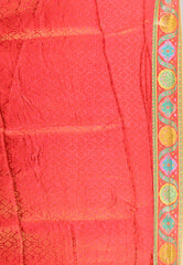 Beige Kani Silk Saree With Blouse Piece - Adi Akshoy & Co.