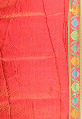 Beige Kani Silk Saree With Blouse Piece - Adi Akshoy & Co.