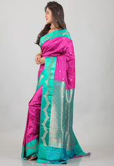 Rani Mashru Silk Saree with Blouse Piece - Adi Akshoy & Co.