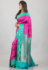 Rani Mashru Silk Saree with Blouse Piece - Adi Akshoy & Co.