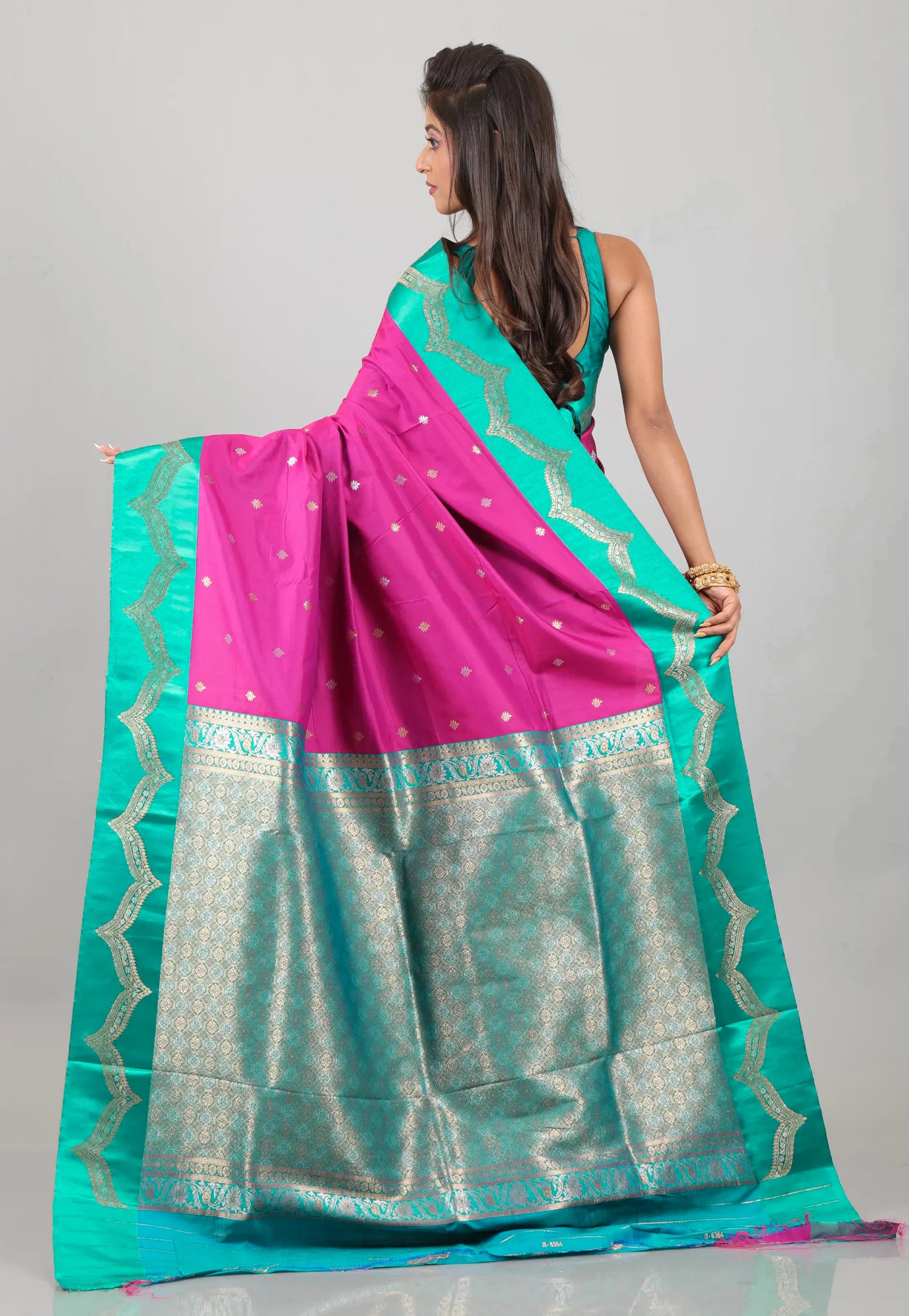Rani Mashru Silk Saree with Blouse Piece - Adi Akshoy & Co.