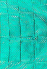 Rama Green Mashru Silk Saree with Blouse Piece - Adi Akshoy & Co.