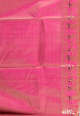 Cross Rani Pink with Zari work Pure Baluchari Silk Saree with Blouse Piece - Adi Akshoy & Co.