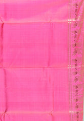 Rani Pink with Zari work Pure Baluchari Silk Saree with Blouse Piece - Adi Akshoy & Co.