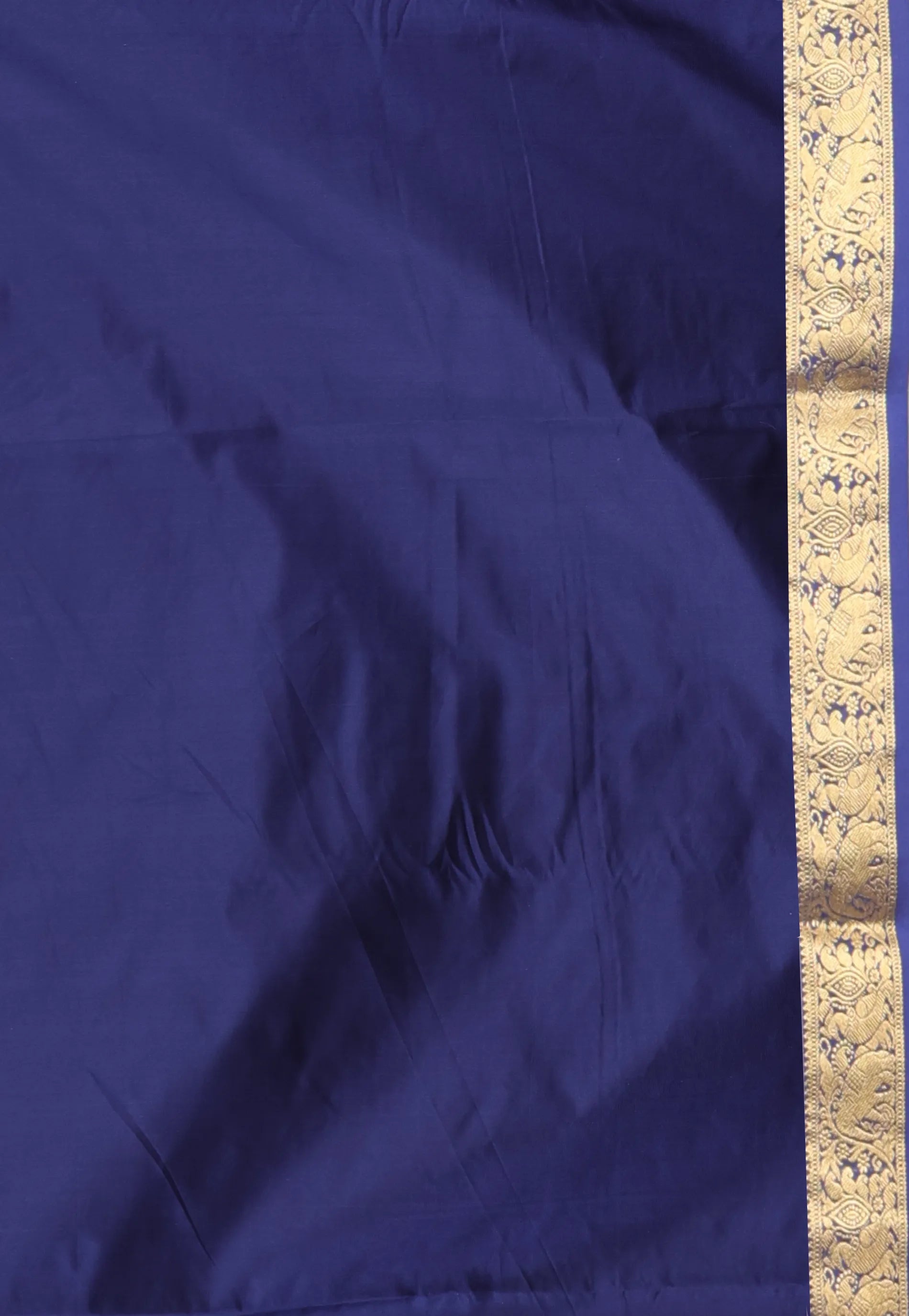 Beige Pure Kanjivaram Silk Saree With Blouse Piece - Adi Akshoy & Co.