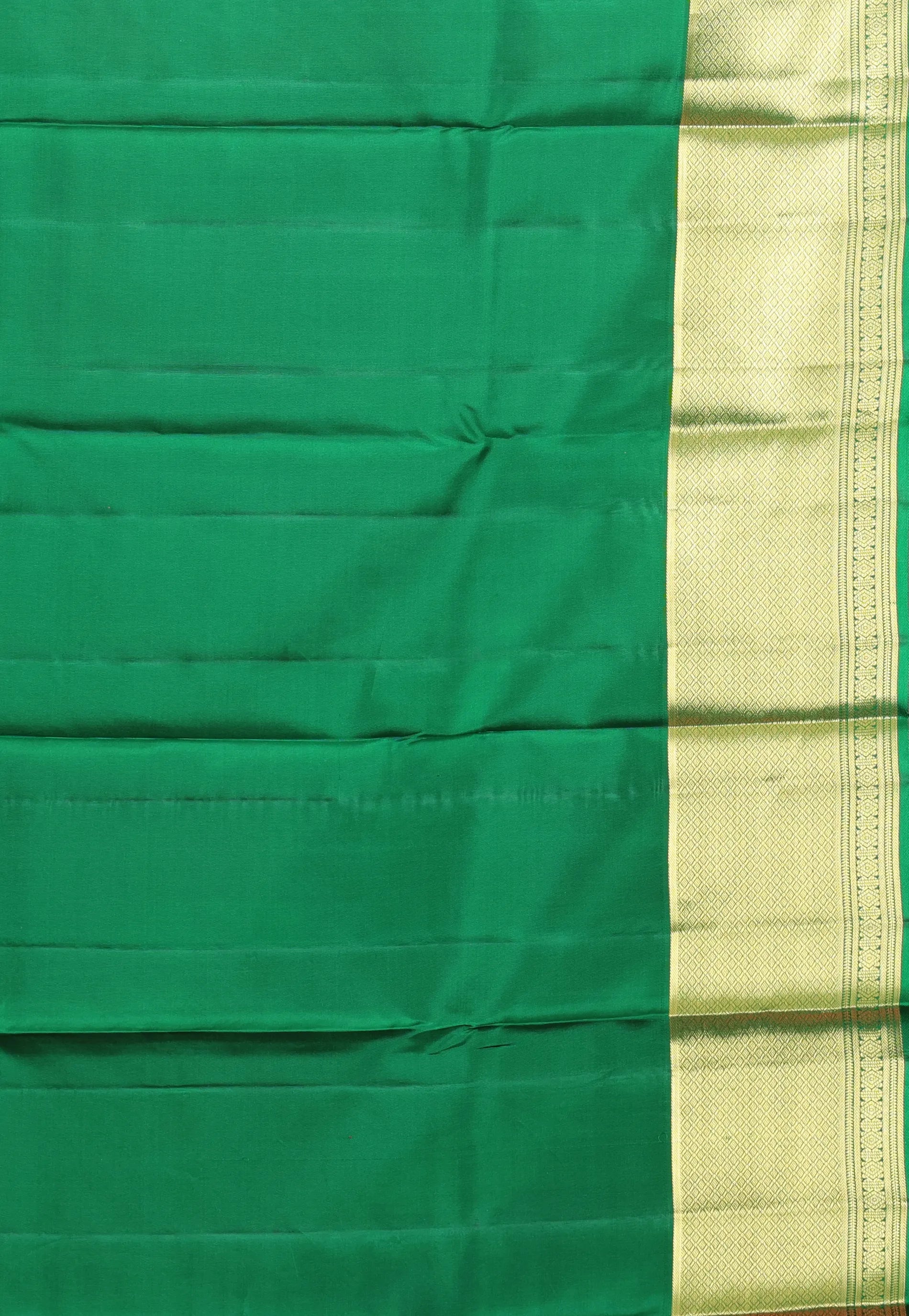 Pink with Golden Border Pure Kanjivaram Silk Saree With Blouse Piece - Adi Akshoy & Co.