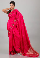 Rani Mashru Silk Saree with Blouse Piece - Adi Akshoy & Co.