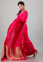 Rani Mashru Silk Saree with Blouse Piece - Adi Akshoy & Co.